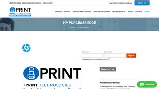 HP Purchase Edge - iPrint Technologies