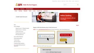 How to Register: Credit Card Account | BPI