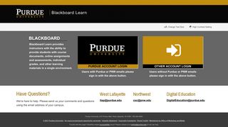 Blackboard Learn - Purdue University