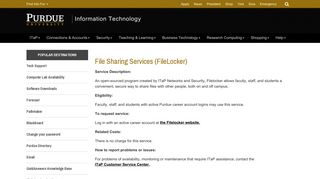 FileLocker - itap.Purdue - Purdue University