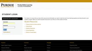 Current Student | Purdue Online Learning | College of Engineering