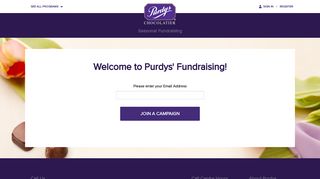 Purdys Group and Fundrasing - Purdy Fundraising - Purdys Chocolatier