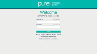 PURE member portal