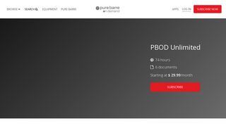 PBOD Unlimited - Pure Barre On Demand