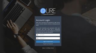 Account Login - Pure Financial Academy