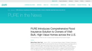 PURE Introduces Comprehensive Flood Insurance… | PURE Insurance
