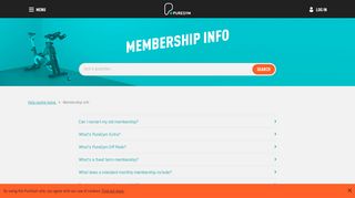 Membership info | PureGym