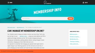 Can I manage my membership online? | PureGym