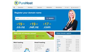 Pure Host Domain Names and Web Hosting