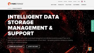 Data Storage Management & Analysis, Manage Cloud ... - Pure Storage