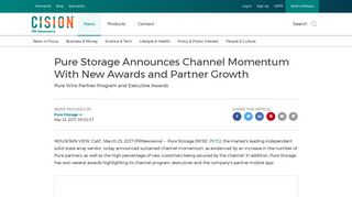 Pure Storage Announces Channel Momentum With New Awards ...