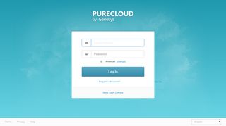 Login - PureCloud Accounts - Genesys