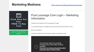 Pure Leverage Com Login – Marketing Information | Marketing Madness