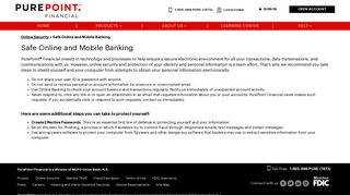 PurePoint Financial | Safe Online and Mobile Banking