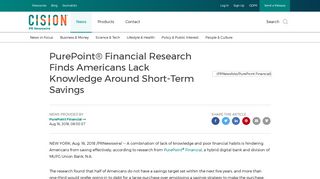 PurePoint® Financial Research Finds Americans Lack Knowledge ...