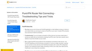PureVPN Router Not Connecting - Troubleshooting Tips and Tricks ...
