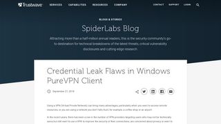 Credential Leak Flaws in Windows PureVPN Client | SpiderLabs blog ...