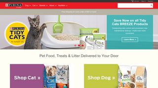 Purina Store: Home page