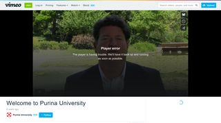 Welcome to Purina University on Vimeo