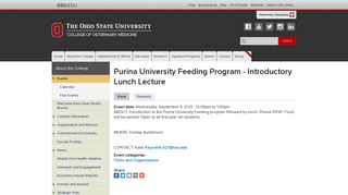 Purina University Feeding Program - Introductory Lunch Lecture ...