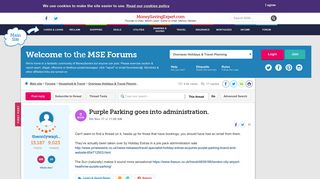 Purple Parking goes into administration. - MoneySavingExpert.com ...