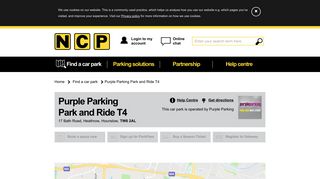 Heathrow Airport Purple Parking for Terminal 4 - NCP