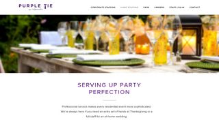 Private Event Catering Staff | Purple Tie by Ridgewells