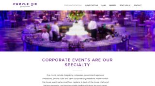 Corporate Event Staffing | Purple Tie by Ridgewells