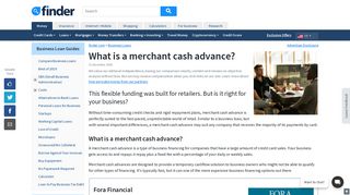 What you should know about merchant cash advances | finder.com