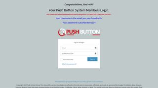 Push Button Money - Instant Members Area