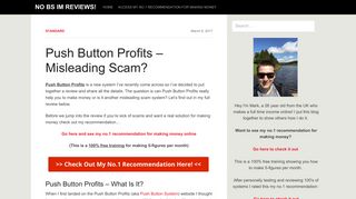 Push Button Profits - Misleading Scam? - No BS IM Reviews!