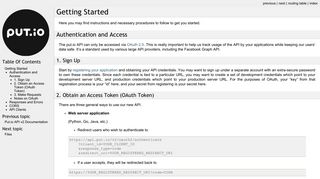 Getting Started — Put.io 2.0 documentation