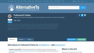 Putlocker9 Online Alternatives and Similar Websites and Apps ...