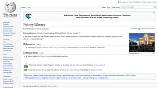 Putney Library - Wikipedia