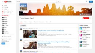 Putney Student Travel - YouTube