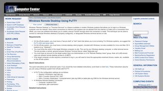 Windows Remote Desktop Using PuTTY | JLab Computer Center