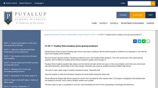 01-09-11: Puyallup Online Academy serves growing enrollment ...