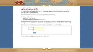 About Accounts - Puzzle Pirates