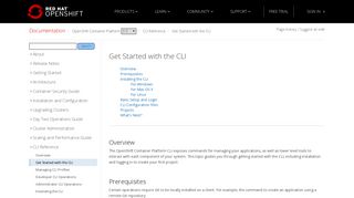 Get Started with the CLI | CLI Reference | OpenShift Container ...