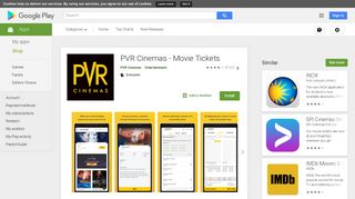 PVR Cinemas - Movie Tickets - Apps on Google Play