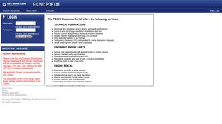 Customer Portal - P&WC Portal - Pratt & Whitney Canada