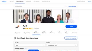 Working at PwC: 532 Reviews about Pay & Benefits | Indeed.com
