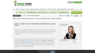 PWC Internship Application 2018, guidance 2019, CV Form Tips