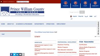 Staff - Prince William County Public Schools