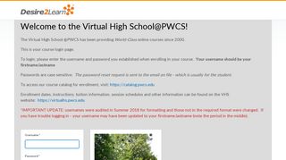 Login - Prince William County Public Schools - the Virtual High ...