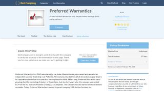 Preferred Warranties Reviews | Car Warranties Companies | Best ...