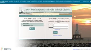 Sign in to Port Washington-Saukville School District - PowerSchool ...
