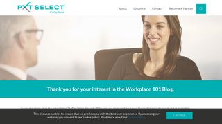 Thank you for your interest in the Workplace 101 Blog. - PXT Select