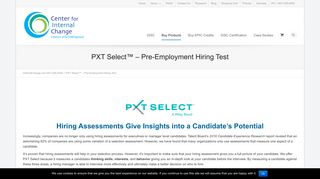 PXT Select Hiring Tests: Hire More Effective and Engaged Employees