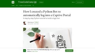 How I created a Python Bot to automatically log into a Captive Portal